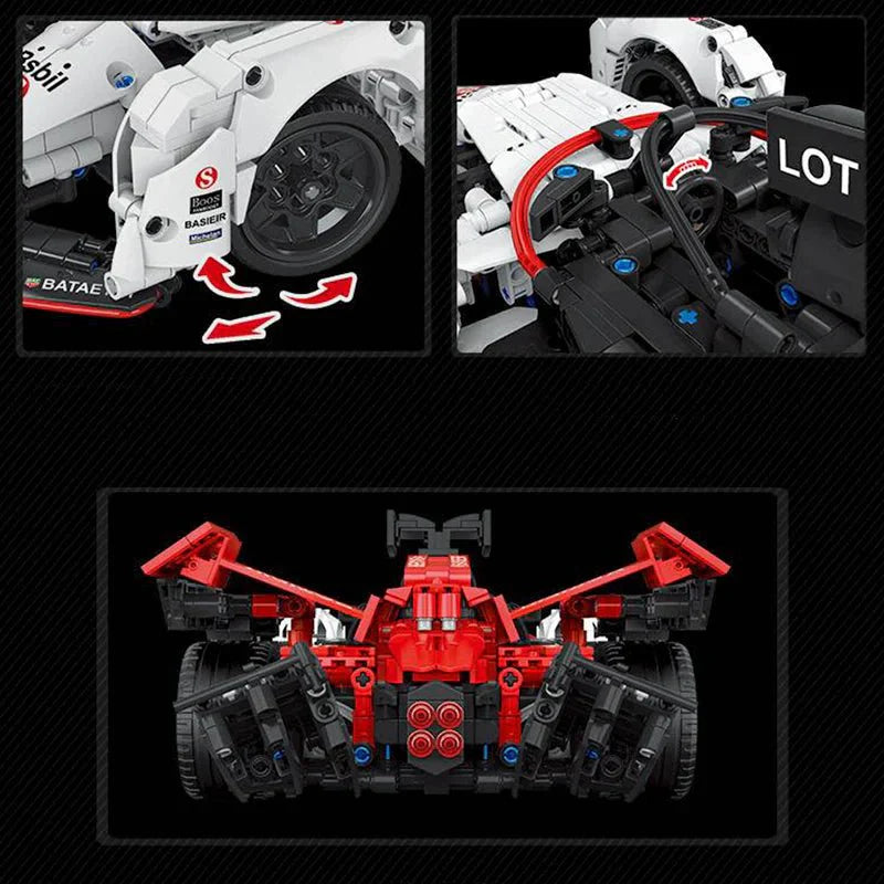Formula E Gen 2 race Car 1625pcs