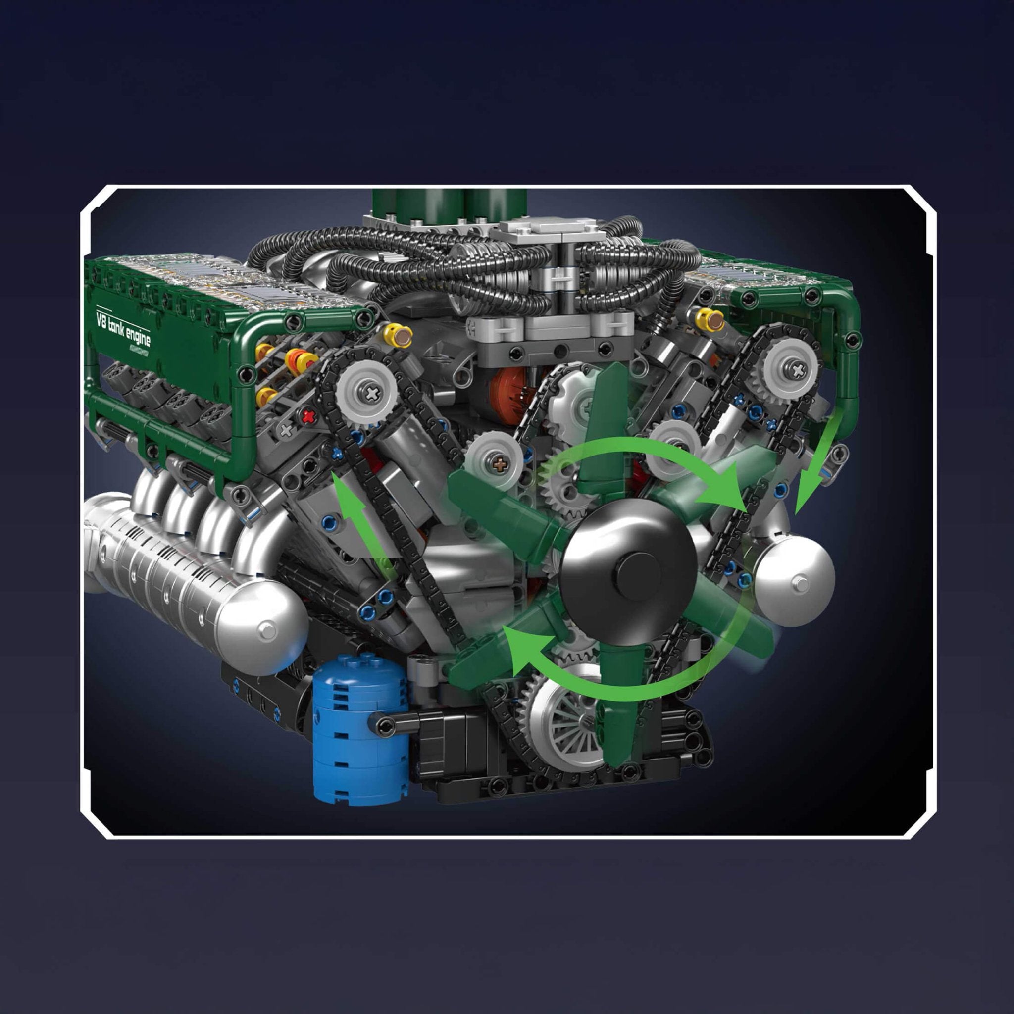 Functional V8 Tank Engine | 2250pcs