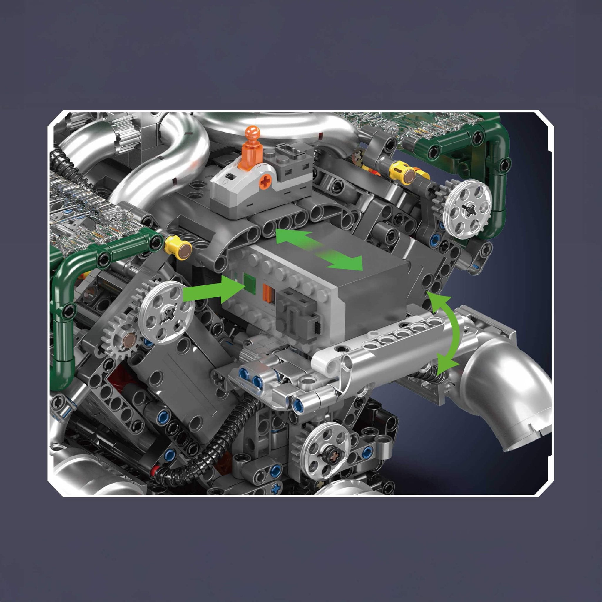 Functional V8 Tank Engine | 2250pcs