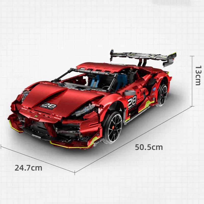 Lamborghini Hypercar Drift Satin Red | 2201pcs