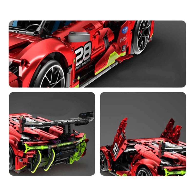 Lamborghini Hypercar Drift Satin Red | 2201pcs