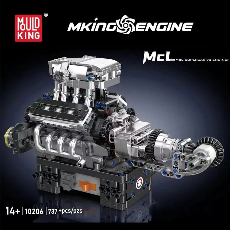MCL Supercar V8 Engine | 737pcs