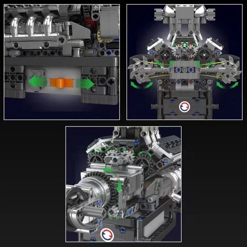 MCL Supercar V8 Engine | 737pcs