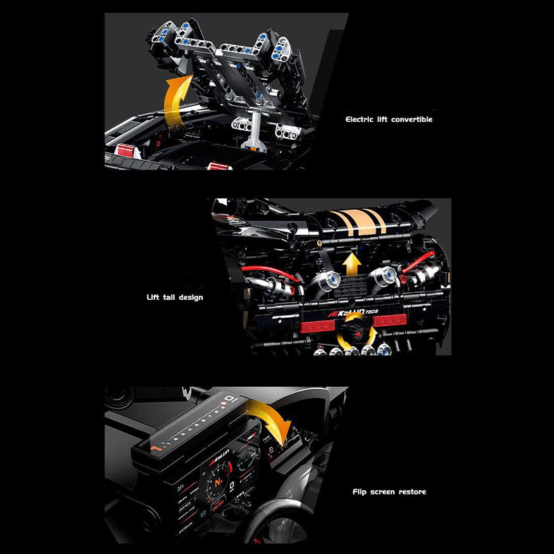 McLaren 720s Black | 3657pcs