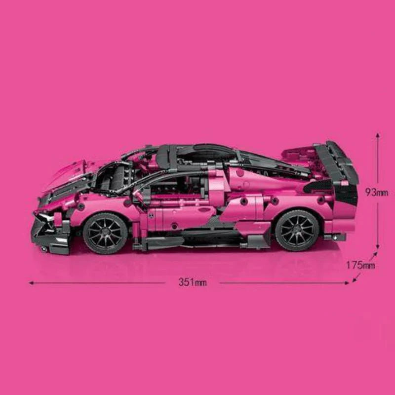 McLaren Pink Concept Car 1316pcs