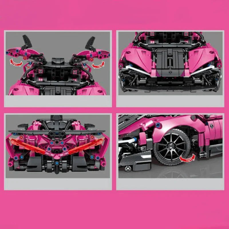 McLaren Pink Concept Car 1316pcs