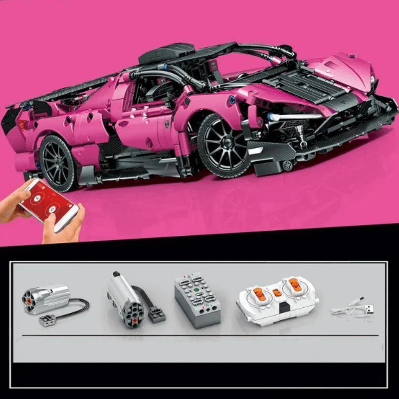 McLaren Pink Concept Car 1316pcs