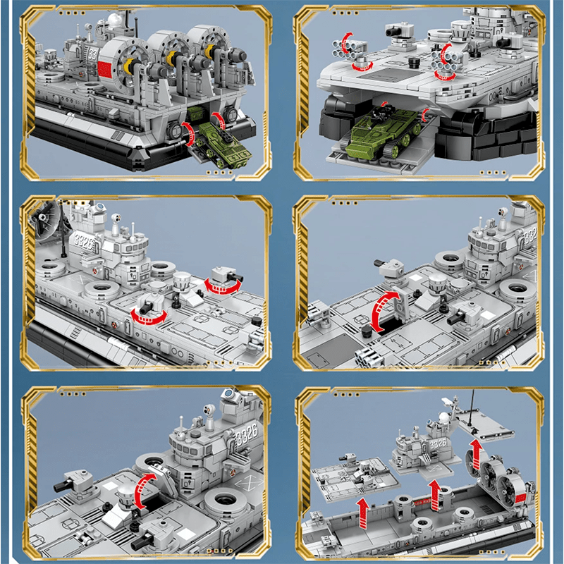 Military Hovercraft | 1439pcs