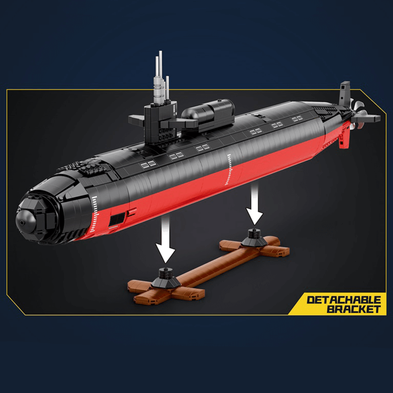 Military Los Angeles-Class SSN Submarine | 2987pcs