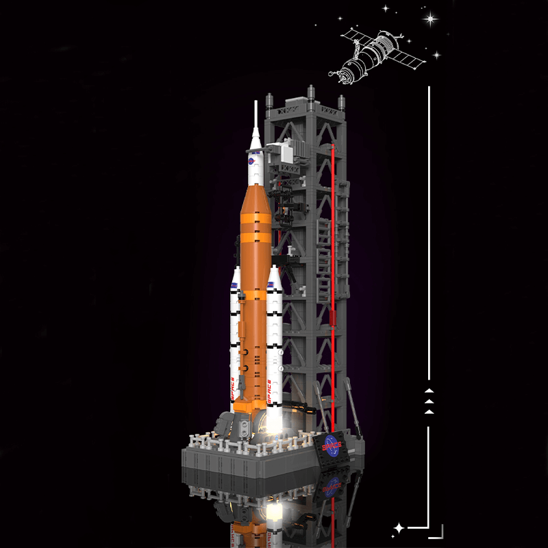 Moon landing: SLS Space Launch System | 907pcs