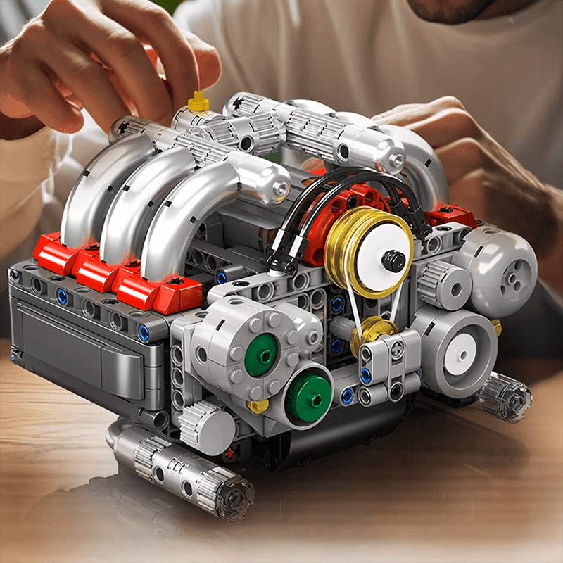 Motorised Flat 6 Boxer Engine | 608pcs