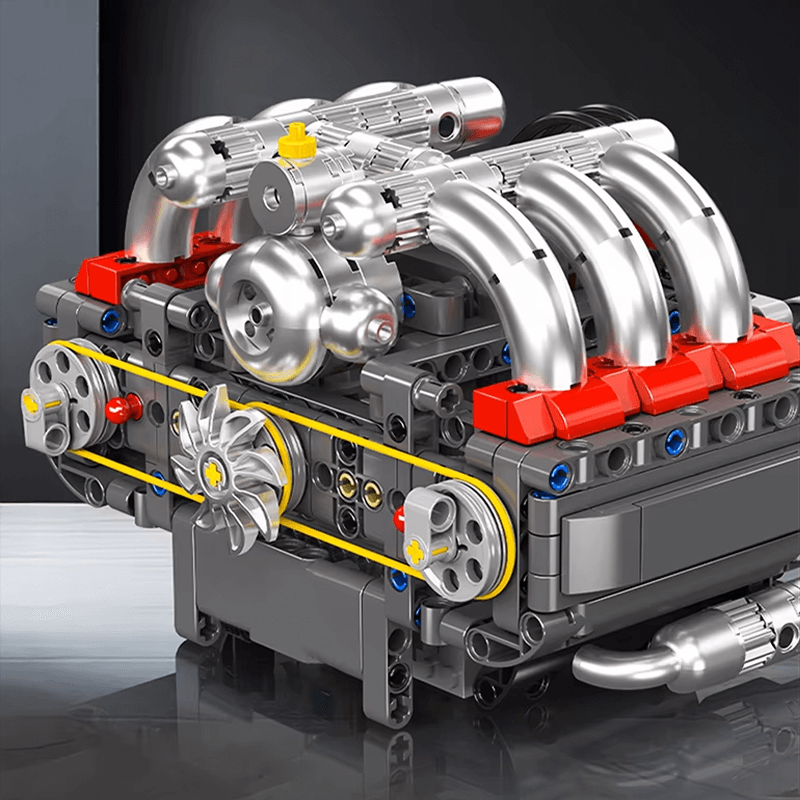 Motorised Flat 6 Boxer Engine | 608pcs