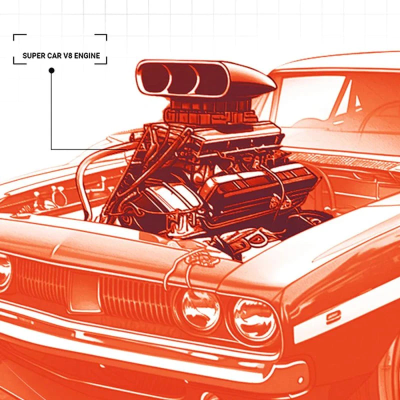 Motorised Muscle V8 | 2347pcs