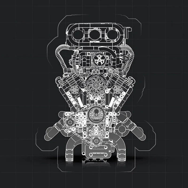 Motorised Muscle V8 | 2347pcs