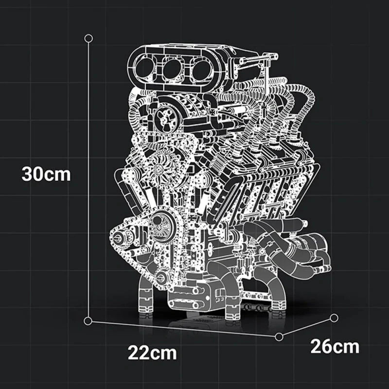 Motorised Muscle V8 | 2347pcs