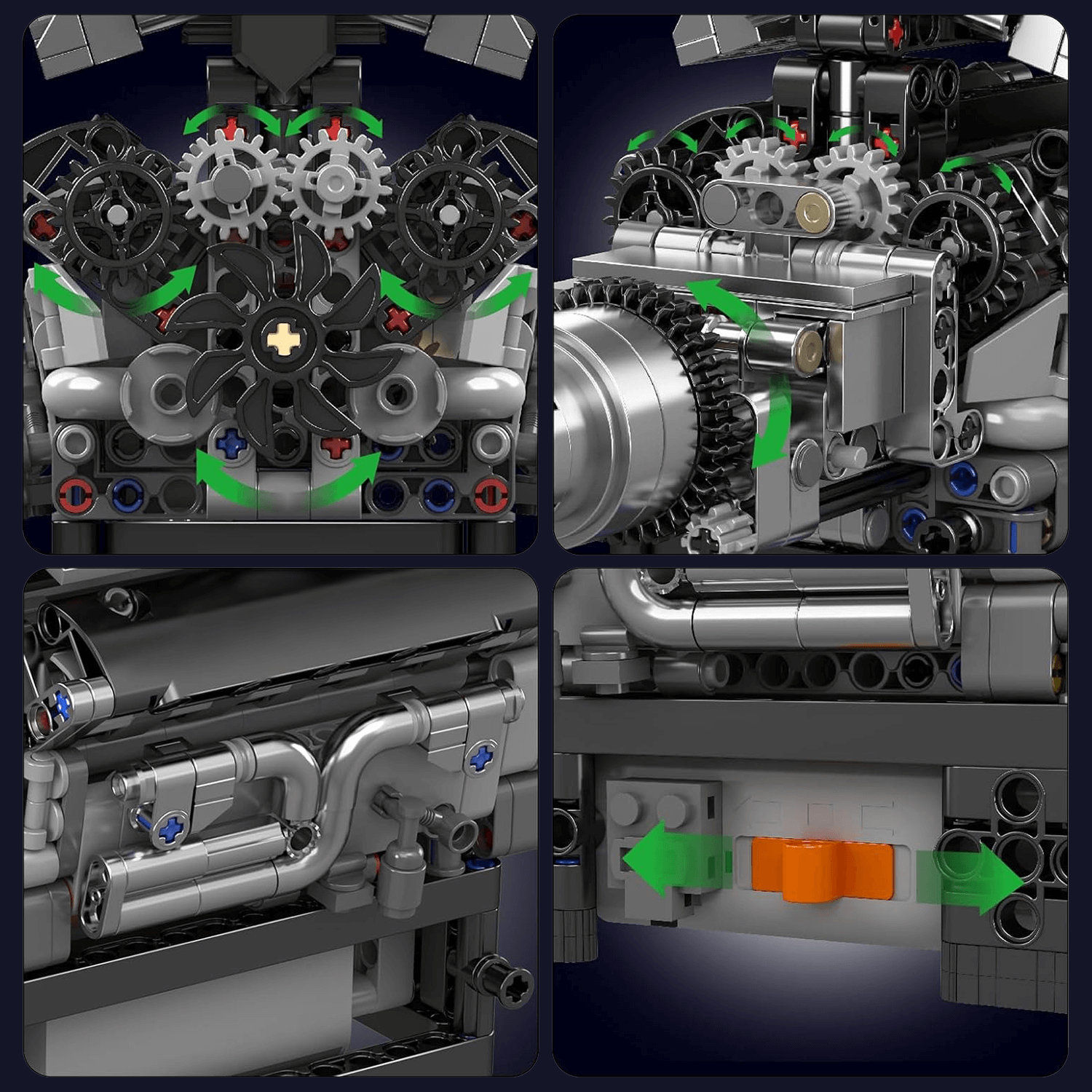 Motorised V12 RR Engine | 732pcs