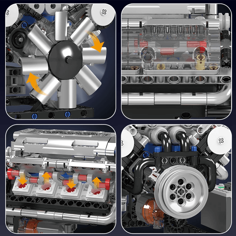 Motorised V8 Muscle Engine | 534pcs