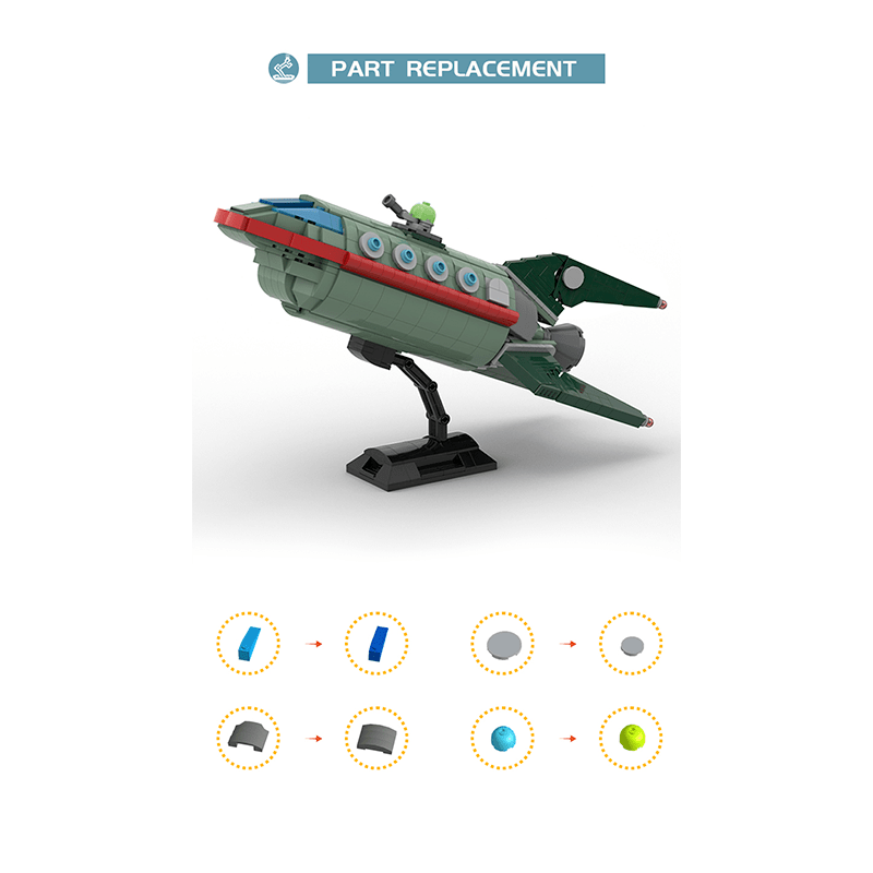 Planet Express Ship | 628pcs