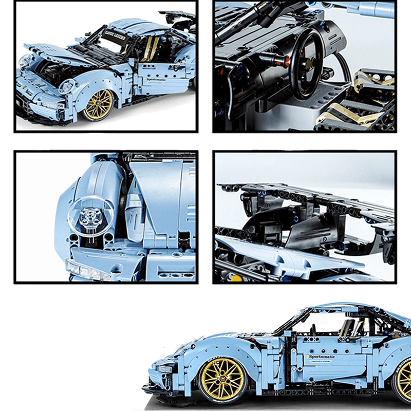 Porsche 911 991 Widebody blue | 2258pcs