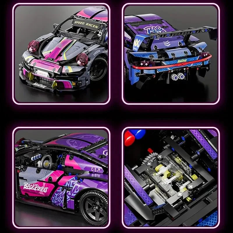 Porsche 911 RSR Cyberpunk 1611pcs