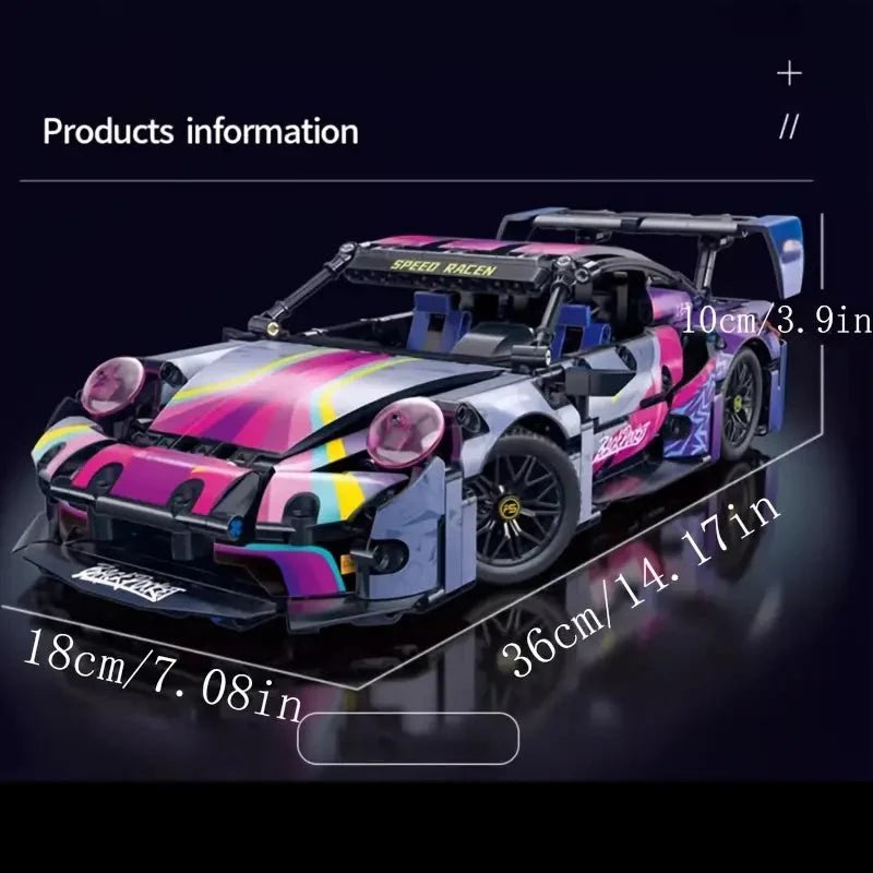Porsche 911 RSR Cyberpunk 1611pcs
