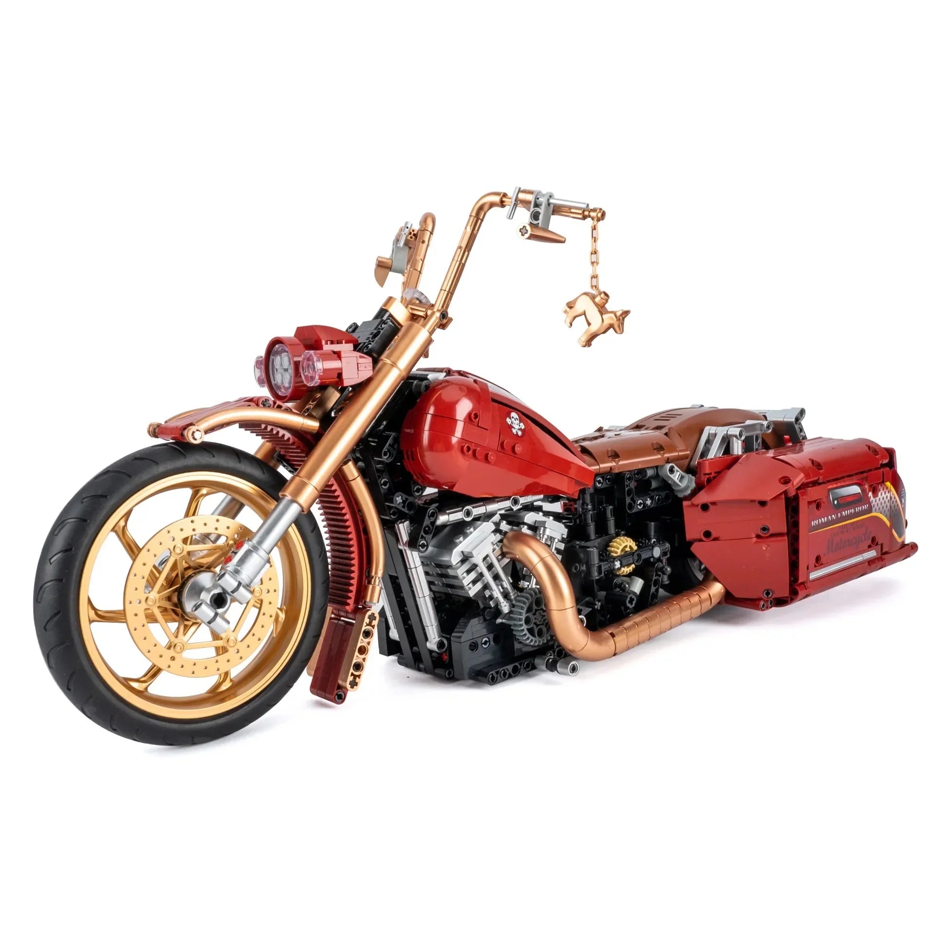 Red Motorcycle Chopper | 2111pcs