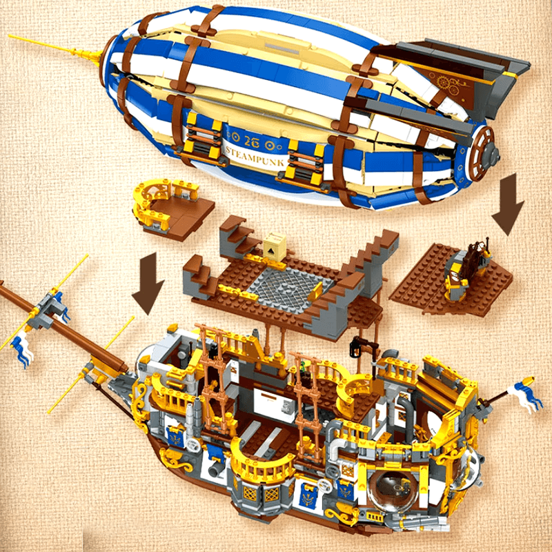 SteamPunk Airship | 3271pcs