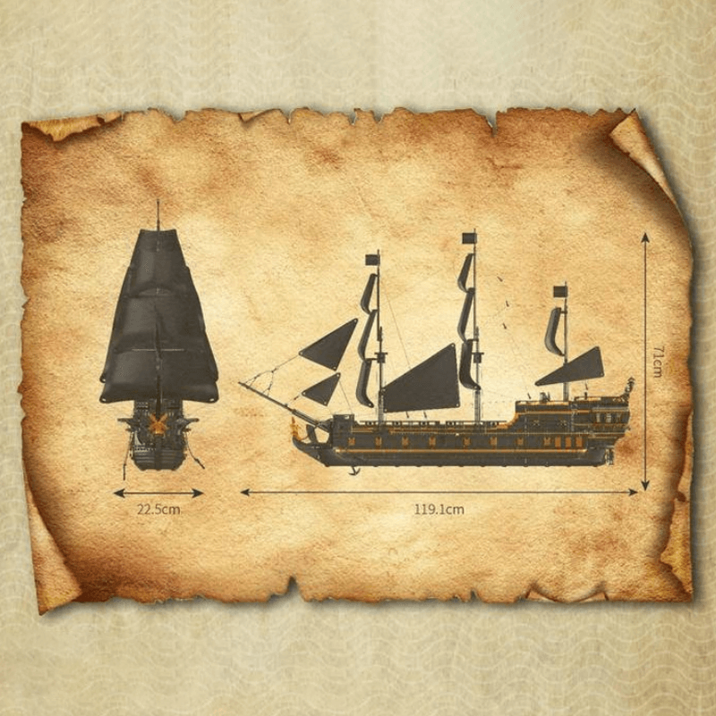 Black Pirate Ship | 5265pcs