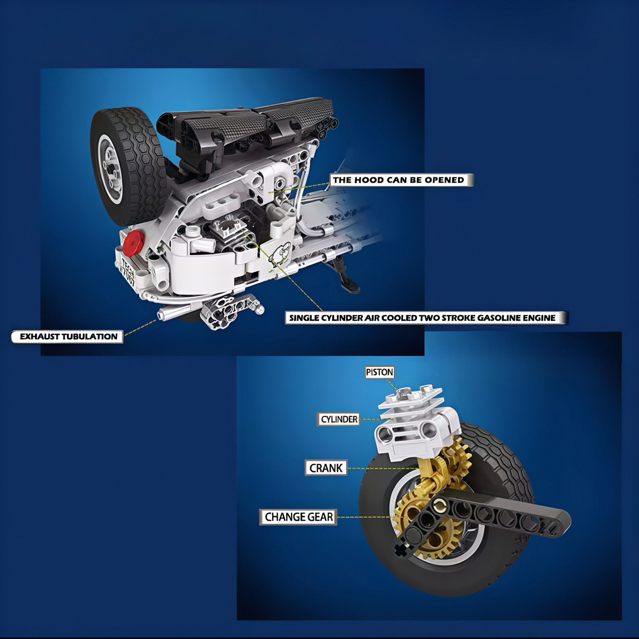 Vespa 125 Scooter | 594pcs