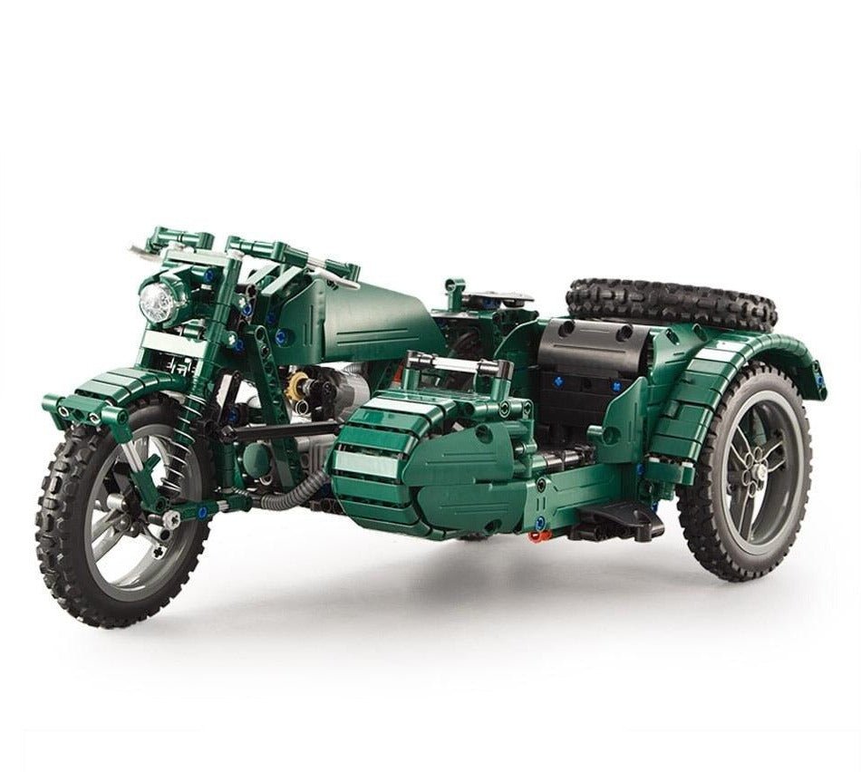 WWII Military Motorcycle | 629pcs