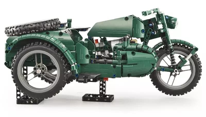 WWII Military Motorcycle | 629pcs
